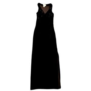 Cassandra Stone Black Beaded Formal Gown | Size 6